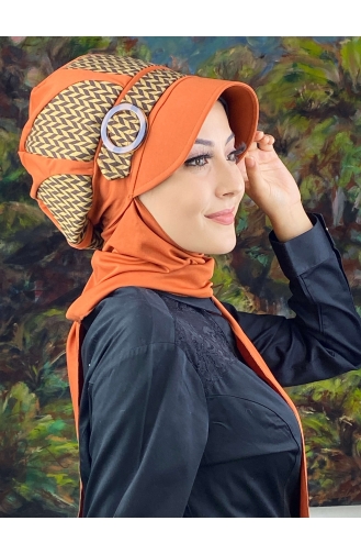 Orange Ready to wear Turban 154EYL22ŞPK-01