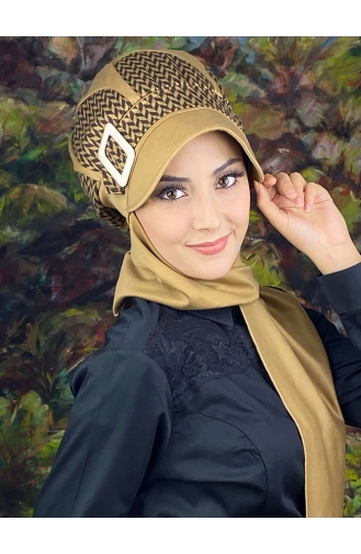 Milk Coffee Ready to Wear Turban 154EYL22ŞPK-02