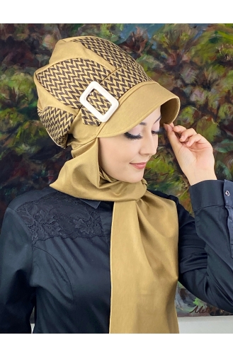 Milk Coffee Ready to Wear Turban 154EYL22ŞPK-02