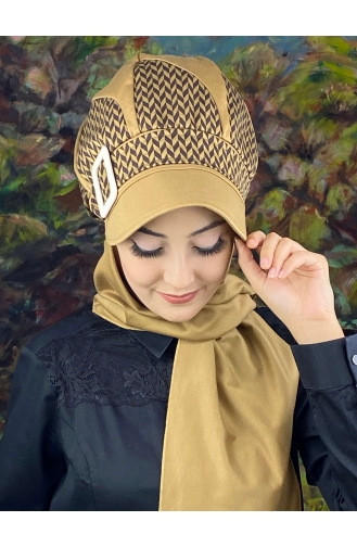 Milk Coffee Ready to Wear Turban 154EYL22ŞPK-02