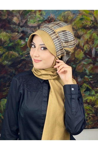 Milk Coffee Ready to Wear Turban 124EYL22ŞPK-01