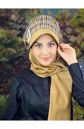 Maroon Ready to wear Turban 124EYL22ŞPK-01