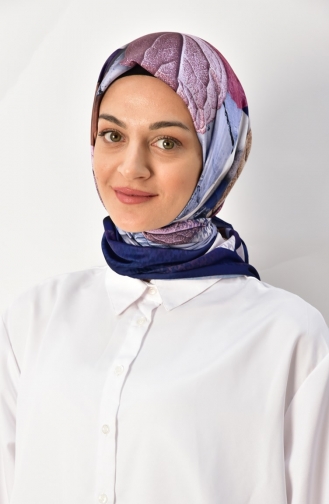 Navy Blue Scarf 000034-02