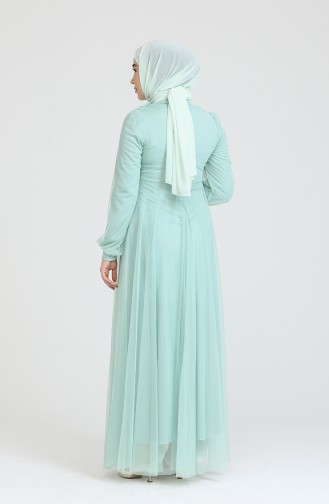 Habillé Hijab Vert menthe 70003-01