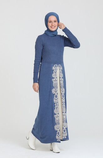 Beige-Rose Hijab Kleider 0522-01