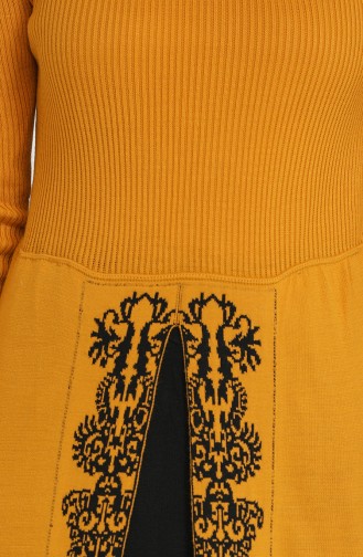 فستان أصفر خردل 0522-07