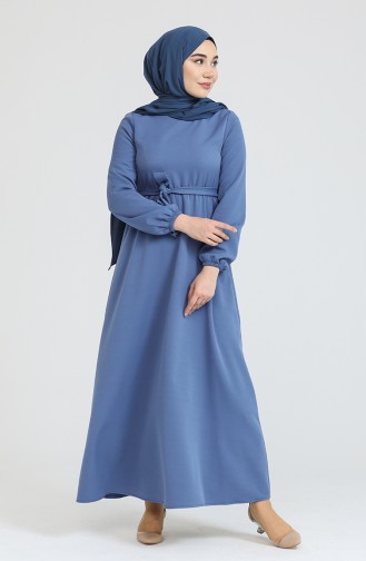 Indigo Hijab Kleider 445104.i̇ndigo