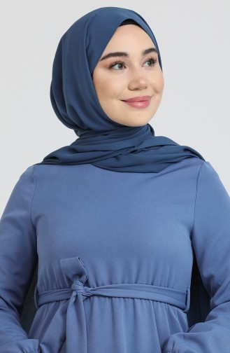 Indigo Hijab Kleider 445104.i̇ndigo