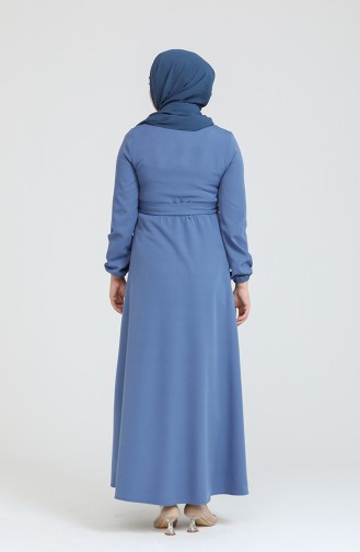 Indigo Hijab Kleider 445104.i̇ndigo