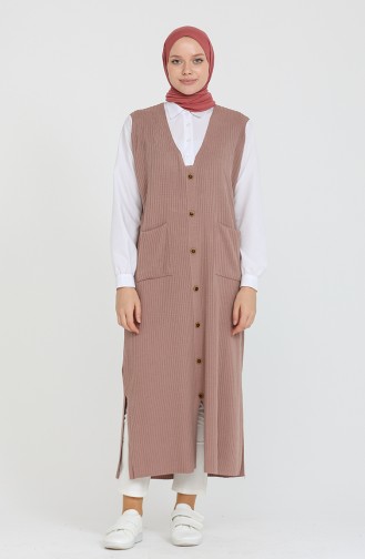 Trikot garnierte lange Tunika 0526-08 Rosa 0526-08