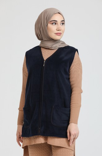 Navy Blue Gilet 0005-02