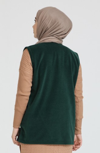 Cepli Polar Yelek 0005-03 Zümrüt Yeşili