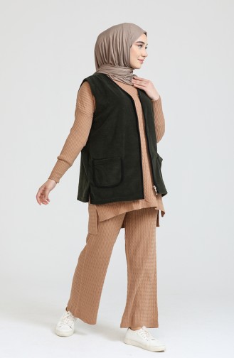 Gilet Sans Manches Khaki 0005-04