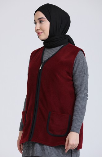 Gilet Sans Manches Bordeaux 0005-05