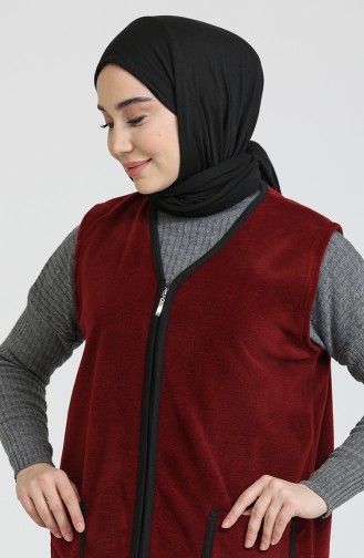 Gilet Sans Manches Bordeaux 0005-05