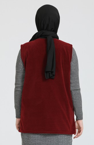 Gilet Sans Manches Bordeaux 0005-05