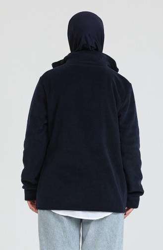 Fermuarlı Polar Hırka 0006-03 Lacivert