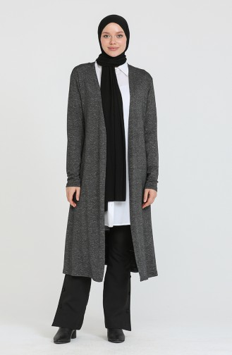 Rauchgrau Strickjacke 8548-01