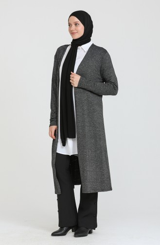 Rauchgrau Strickjacke 8548-01