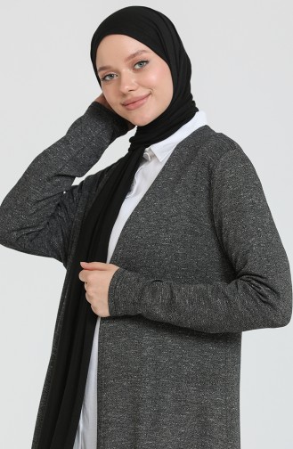 Rauchgrau Strickjacke 8548-01