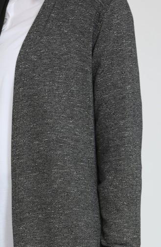 Rauchgrau Strickjacke 8548-01