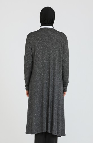 Rauchgrau Strickjacke 8548-01