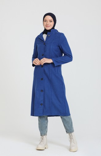 معطف طويل أزرق 4018-08