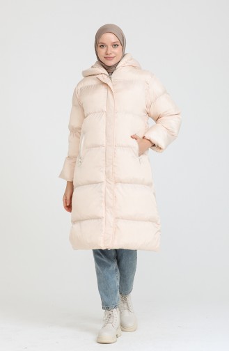 Cream Winter Coat 7031-01