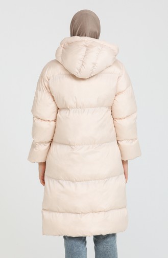 Cream Winter Coat 7031-01