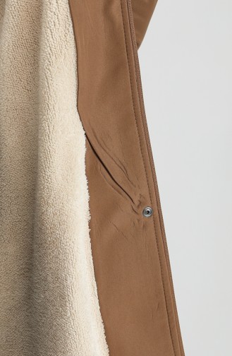 Plus Size Bondit Fabric Short Coat 10455-03 Tan 10455-03