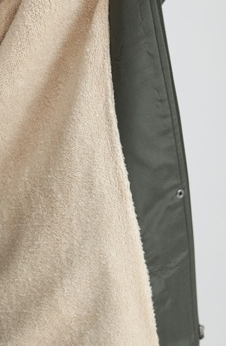 Plus Size Bondit Fabric Short Coat 10455-04 Khaki 10455-04