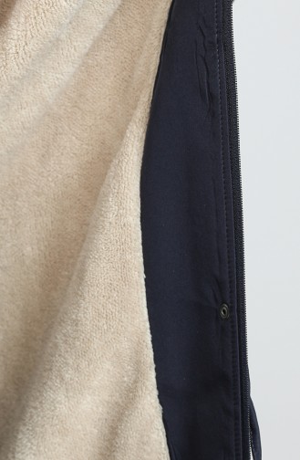 Plus Size Bondit Fabric Short Coat 10455-05 Navy Blue 10455-05