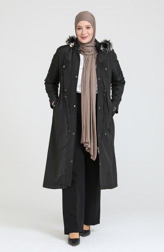 Manteau A Fermeture Bondit Grande Taille 11455-01 Noir 11455-01