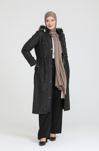 Manteau A Fermeture Bondit Grande Taille 11455-01 Noir 11455-01