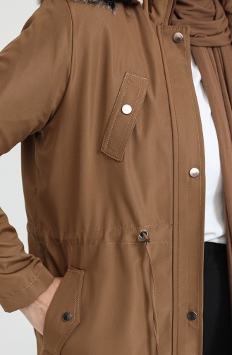 Manteau A Fermeture Bondit Grande Taille 11455-04 Tan 11455-04