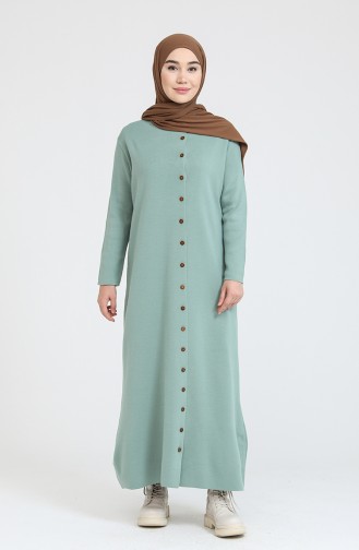 Minzengrün Hijab Kleider 3315-06