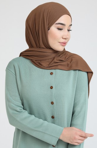 Minzengrün Hijab Kleider 3315-06
