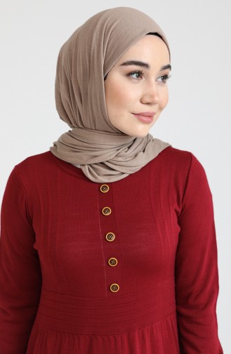 Robe Hijab Bordeaux 3327-01