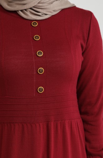 Robe Hijab Bordeaux 3327-01