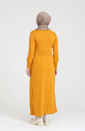 فستان أصفر خردل 3327-02
