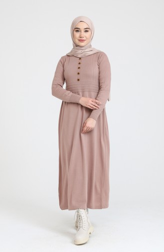 Robe Hijab Poudre Foncé 3327-11