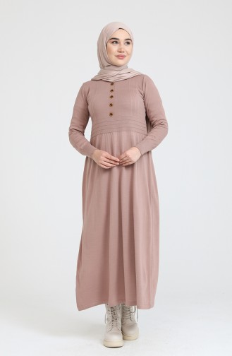 Robe Hijab Poudre Foncé 3327-11