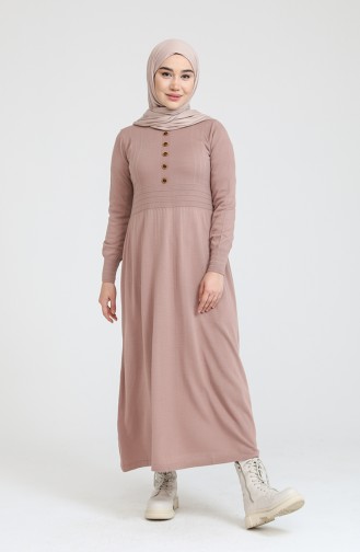 Robe Hijab Poudre Foncé 3327-11