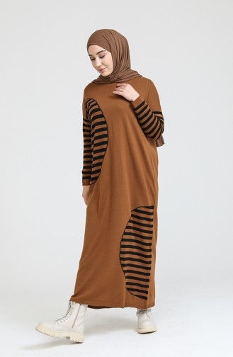 Robe Hijab Tabac 3358-01