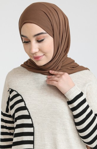 Beige Hijab Dress 3358-03