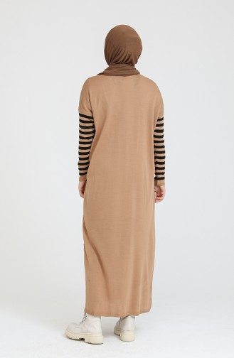 Robe Hijab Café au lait 3358-08