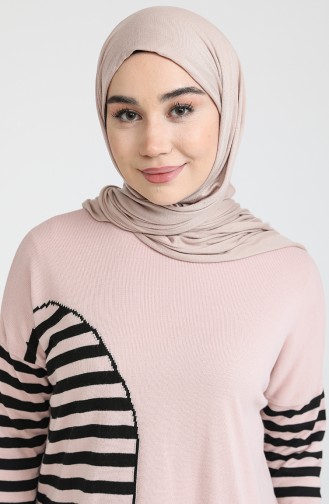Robe Hijab Poudre 3358-09