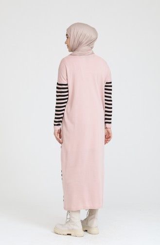 Powder Hijab Dress 3358-09