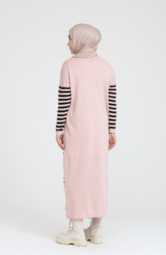 Robe Hijab Poudre 3358-09