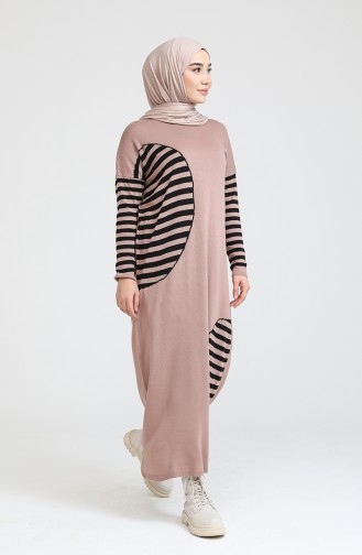 Dusty Rose İslamitische Jurk 3358-10